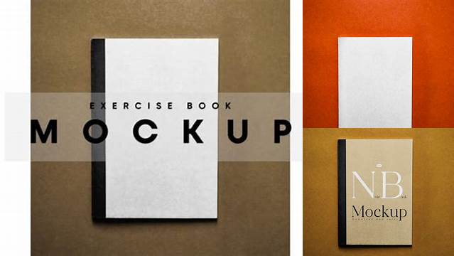 9075+ Exercise Book Mockup Hight Resolution