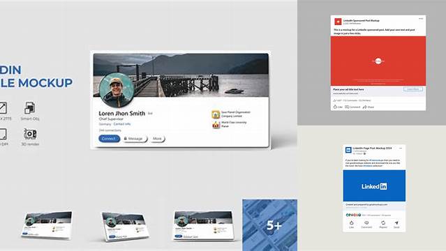9090+ Linkedin Post Mockup Psd Hight Resolution