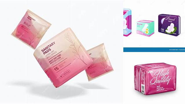 9091+ Sanitary Pads Packaging Mockup Free Download Best for Showcase