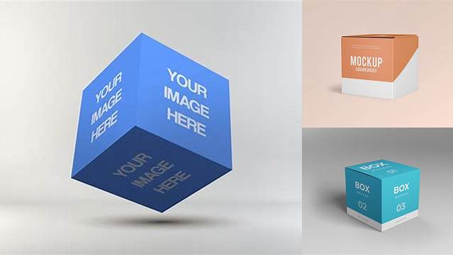 9102+ 3d Cube Mockup Best for Showcase