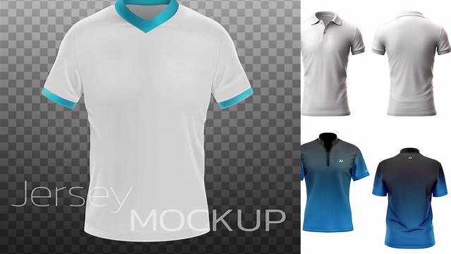 9107+ Mockup Jersey Polos Smart PNG Image