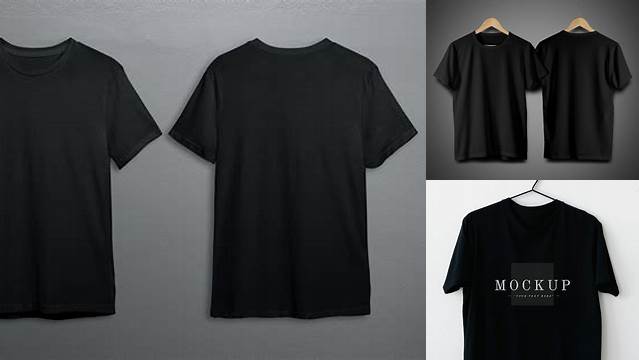 9109+ Kaos Mockup Hitam PSD Free Download