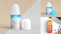 9113+ Roll On Bottle Mockup High-Quality Editable PSD