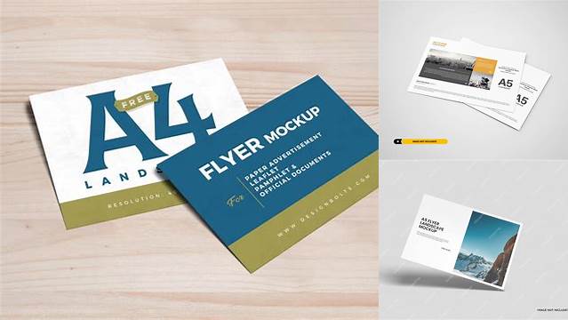 9119+ Landscape Flyer Mockup Easy Editable