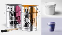 9122+ Paint Bucket Mockup Smart Object PSD