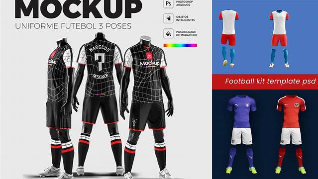 9130+ Mockup Uniforme De Futbol Gratis Stylish PSD for Free