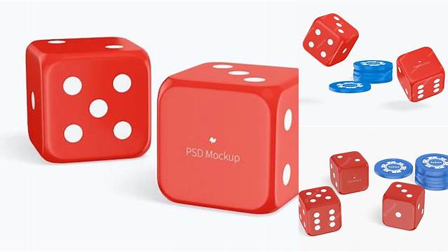 9134+ Dice Mockup High-Quality Editable PSD