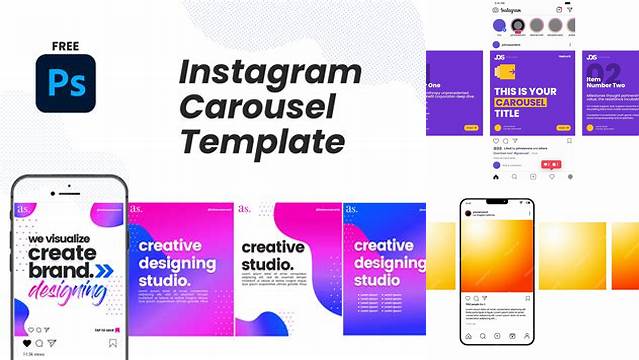 9134+ Instagram Carousel Mockup Psd Free Professional PSD Template