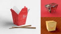 9139+ Chinese Food Box Mockup Free Editable PSD