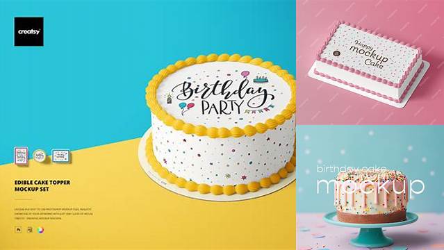 914+ Birthday Cake Mockup Advanced Photoshop Template