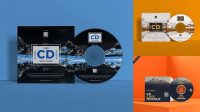 9146+ Free Online Cd Mockup Generator PSD File Download