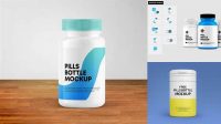 9155+ Pill Bottle Mockup Generator Advanced Photoshop Design Free