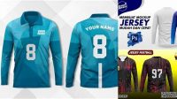 9156+ Mockup Jersey Lengan Panjang Polos Digital Download