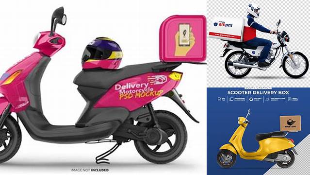 9158+ Delivery Motorcycle Mockup Psd Free Creative Design