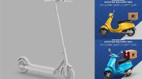 9163+ Scooter Mockup Free Creative Design File