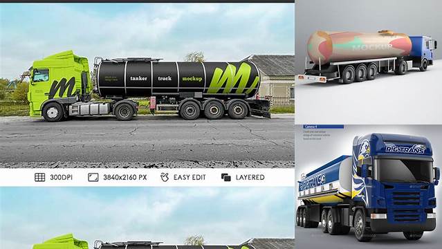 9163+ Tanker Mockup PSD Free Download