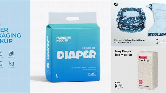 9164+ Diaper Mockup Creative Design Mockup