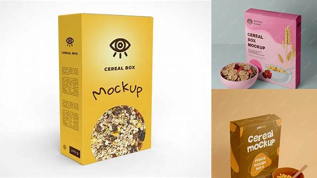 9165+ Cereal Box Mockup Psd Download Free PSD