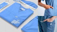 9177+ Medical Scrubs Mockup Creative Design Resource