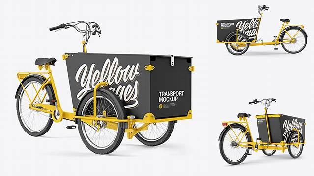 919+ Cargo Bike Mockup Free Include TIFF