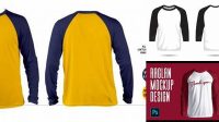 9205+ Mockup Kaos Raglan Cdr Free Graphic Design Resource