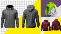 922+ Windbreaker Mockup Exclusive Digital PSD Resource