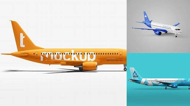 9230+ Airplane Mockup Psd Best for Showcase