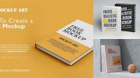 9254+ Book Photoshop Mockup Fully Layered Photoshop Freebie