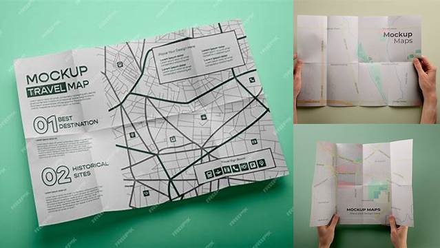 9254+ Paper Map Mockup Digital Download