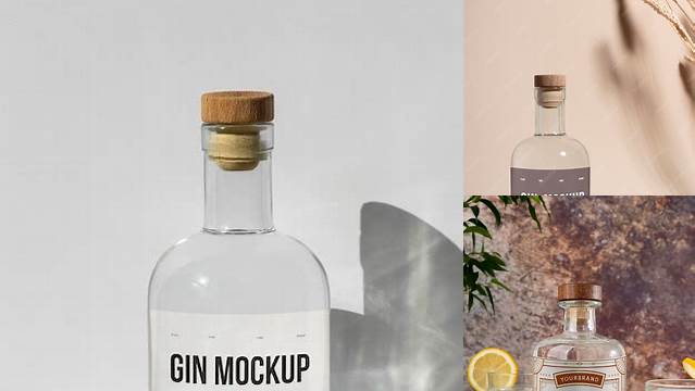 9261+ Gin Mockup Free Customizable PSD