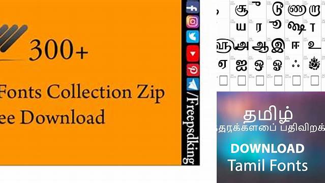 9267+ Tamil Fonts Free Download Zip File Best for Showcase