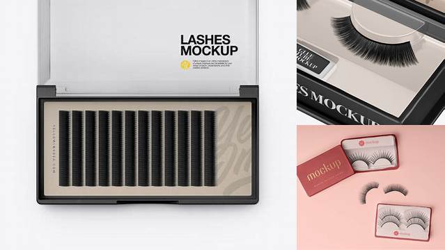 9268+ Eyelash Box Mockup PSD Download