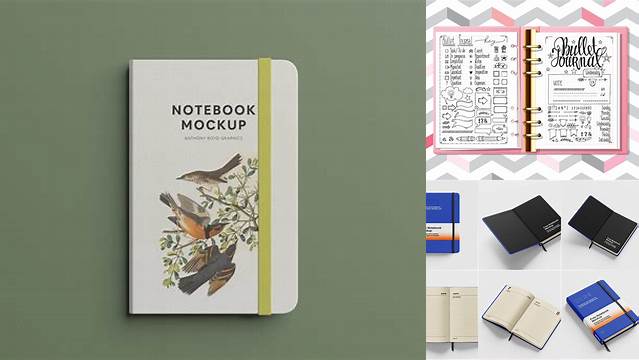 9287+ Bullet Journal Mockup Elegant Free Template