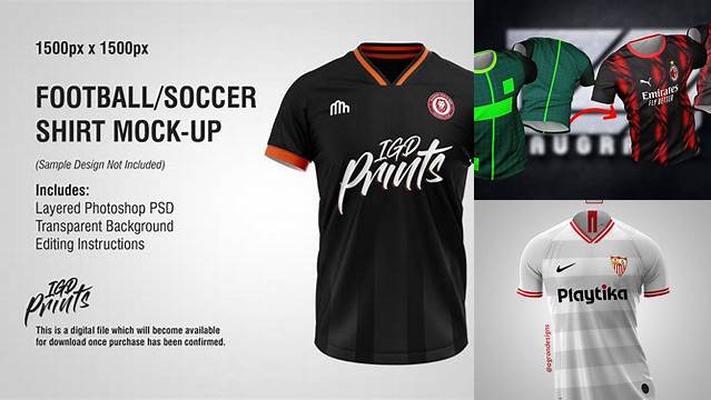 9290+ Mockup De Camisetas De Futbol PSD Download