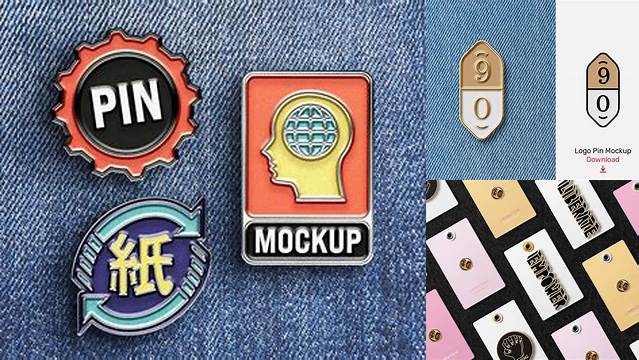 9298+ Logo Enamel Pin Mockup Vk PSD Free Download