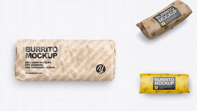 9306+ Burrito Mockup Free PSD Download