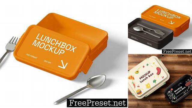 931+ Lunchbox Mockup Include TIFF