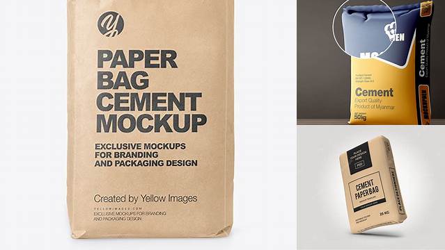 9310+ Free Cement Bag Mockup Layered Photoshop Template