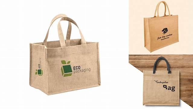 9311+ Jute Bag Mockup Easy Editable