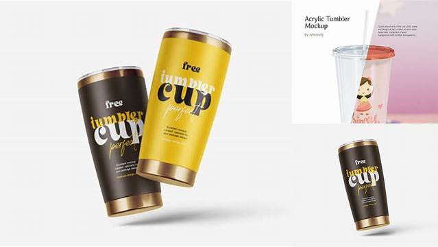 9313+ Acrylic Tumbler Mockup Free PSD Download