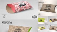 9318+ Pillow Box Packaging Mockup Hight Resolution