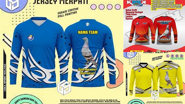 9319+ Desain Jersey Merpati Easy Editable