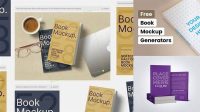 932+ Book Mockup Generator For Free Download