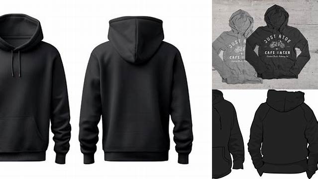 9340+ Template Hoodie Hitam Polos Modern PSD Templates