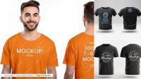 9346+ Front And Back Tshirt Mockup PSD Free Download