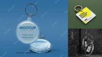 9359+ Acrylic Keychain Mockup Free Psd Easy Editable