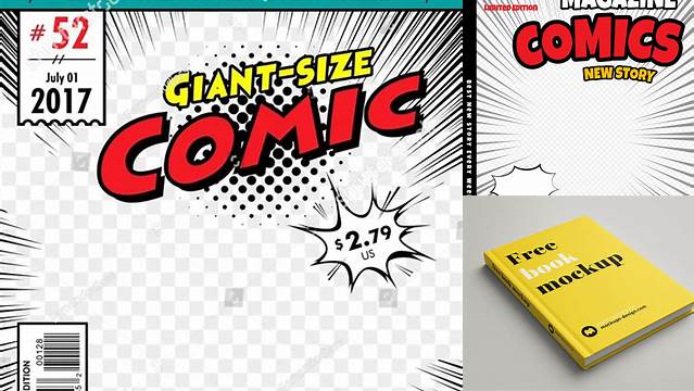 9362+ Comic Mockup Free Download Free