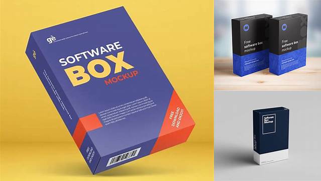 9362+ Software Box Mockup Free Include TIFF