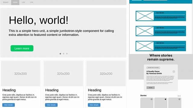 9364+ Bootstrap Wireframe Tool Download Free PSD