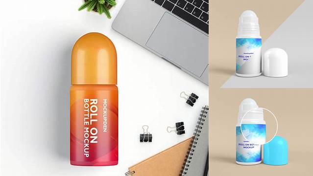 9365+ Roll On Bottle Mockup Easy Editable